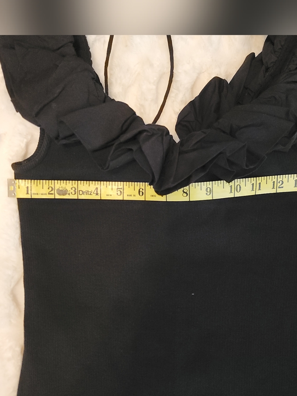 Anthropologie Maeve Black Ruffle Tank - Picture 13 of 15